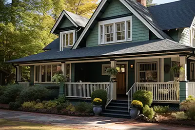 exterior shot of a modern cottage